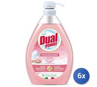 6x Bundle Dual Power Piatti 1000 Ml. Dispenser Concentrato Delicato Mani