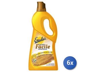 6x Bundle Emulsio Pavimenti Cera 725 Ml. Parquet Gialla