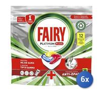 6x Bundle Fairy Tabs Lavastoviglie 13 Pezzi Platinum Plus Limone