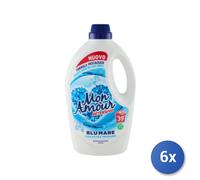 6x Bundle Felce Azzurra Mon Amour Lavatrice 39 Lavaggi Blu Mare