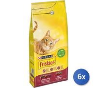 6x Bundle Friskies Gatto Croccantini Kg 2 Manzo Pollo Verd.