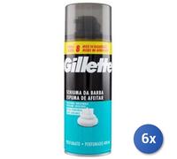 6x Bundle Gilette Schiuma Sensibili Ml 400