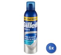 6x Bundle Gillette Series Schiuma Barba 250 Ml. Rivitalizzan