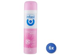 6x Bundle Infasil Deodorante Spray 150 Ml. Freschezza Bouquet