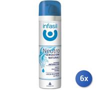 6x Bundle Infasil Deodorante Spray 150 Ml. Neutro Fragranza Marina
