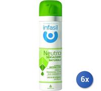 6x Bundle Infasil Deodorante Spray 150 Ml. Neutro Olii Essenziali