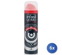 6x Bundle Infasil Deodorante Spray 150 Ml. Uomo Salva Camicie