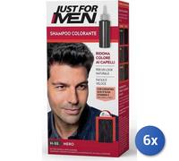 6x Bundle Just a Men Shampoo Nero Naturale