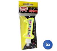 6x Bundle Kimono Party Candelina Num.1 Compleanno