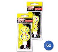 6x Bundle Kimono Party Candelina Num 9 Compleanno