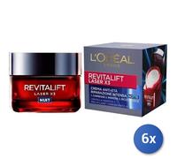 6x Bundle L’Oréal Paris Crema Viso Notte Revitalift Laser X3, 50 Ml
