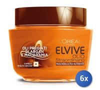 6x Bundle L’Oréal Paris Elvive Olio Straordinario, 300 Ml Maschera Per