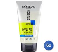6x Bundle L’Oréal Paris Studio Line Invisi Fix Forte 150Ml