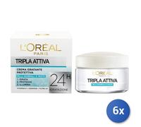 6x Bundle L’Oréal Paris Tripla Attiva Crema Idratante Protettiva Pelli O 50