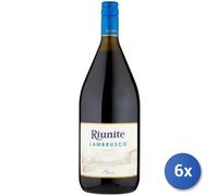 6x Bundle Lambrusco Vino Rosso Secco Lt 1,5 Ø10.5