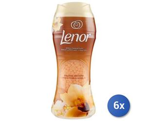 6x Bundle Lenor Profuma Biancheria 210 Grammi Perle Oro/Vaniglia Made In Italy