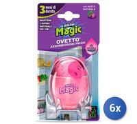 6x Bundle Mr.Magic Ovetto Frigorifero Cattura Odori Aceto Deodorante
