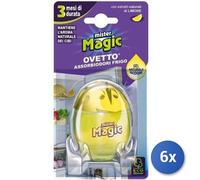 6x Bundle Mr.Magic Ovetto Frigorifero Cattura Odori Limone Deodorante