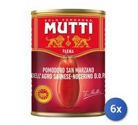 6x Bundle Mutti Pelati S.Marzano Gr 400 Lattina