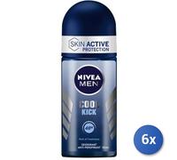 6x Bundle Nivea Deodorante Rollon Cool Kick Men