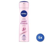 6x Bundle Nivea Pearl & Beauty Deodorante Spray 150 Ml