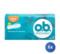 6x Bundle O.B. Procomfort Super Assorbente Interno 16 Pz