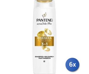 6x Bundle Pantene 3In1 Shampoo 225 Ml. Rigenera E Protegge