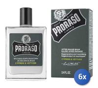 6x Bundle Proraso After Shave Bals. Vetyver Ml 100
