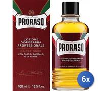 6x Bundle Proraso After Shave Lozione Barbe Dure Ml 400