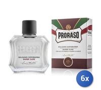 6x Bundle Proraso Lozione Dopobarba 100 Ml. Rosso Dure 400972