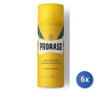 6x Bundle Proraso Schiuma Barba 400 Ml. Gialla Tutte