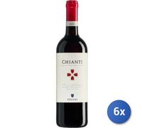 6x Bundle Scudi Cecchi Vino Chianti Docg Ml 750 Ø