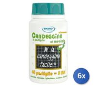 6x Bundle Smapiù Candeggina 40 Pastiglie Mentolo Barattolo