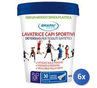 6x Bundle Smapiù Detersivo per Capi Sportivi in Polvere 500Gr
