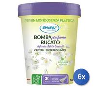 6x Bundle Smapiu Profuma bucato fiori bianchi vaso 500 gr.