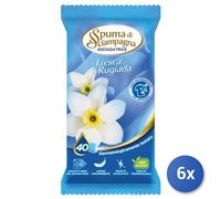6x Bundle Spuma Di Sciampagna Foglietti Asciugatrice Fresca