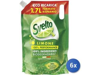 6x Bundle Svelto Piatti 1700 Ml. Sacco Classico Made In Italy