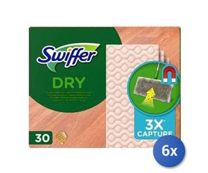 6x Bundle Swiffer Panni Di Ricambio Dry Legno Honey X 36