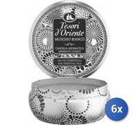 6x Bundle Tesori D’Oriente Muschio Bianco, 200G Candela Aromatica