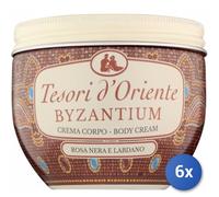 6x Bundle Tesori D'Oriente Corpo Crema Vaso 300 Ml. Byzantium