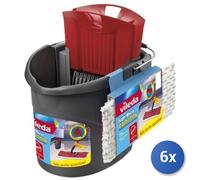 6x Bundle Vileda Supermocio Revolution Sistema Sistema A Mocio E Secchio Singolo