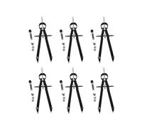 6X Bussola Professionale, Compass Geometry Set con Bussola, Matematica e Bussola di Precisione, Metallo e Resistente per Strumento di Precisione