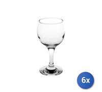 6x Calici In Vetro Modello Bistro Vino, 22,5Cl, Trasparente