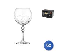 6x Calici In Vetro Trasparente Alkemist Per Gintonic Cl58