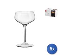 6x Calici In Vetro Trasparente Novecento Per Cocktail Cl25