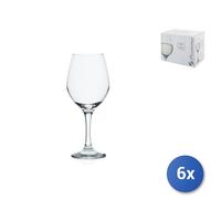 6x Calici In Vetro Trasparente Per Vino Bianco, Amber, 29,5Cl