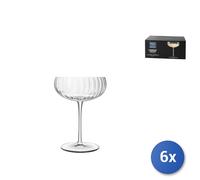 6x Calici In Vetro Trasparente Speakeasies Per Champagne, 30Cl