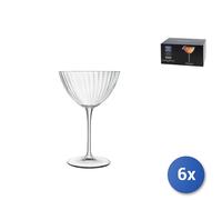 6x Calici In Vetro Trasparente Speakeasies Per Martini, 22Cl