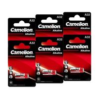 6x CAMELION LR32A A32 Batterie Alcaline 9 V a Lunga Durata Made in Germany