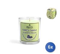 6x Candele Price's Freshair Chef 30h